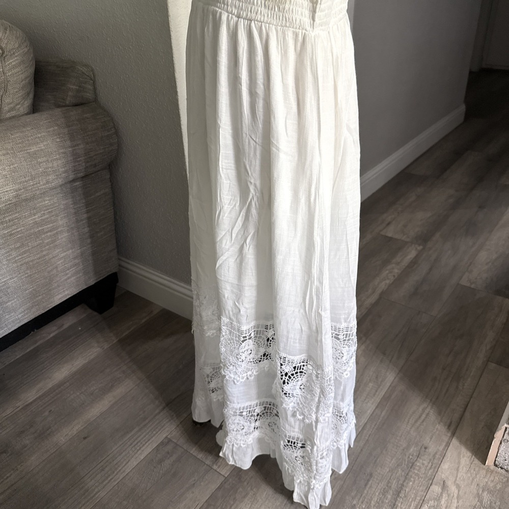 Anthropologie J Gee XL Maxi Dress Cottagecore Romantic Beach Coquette Feminine - Picture 6 of 10